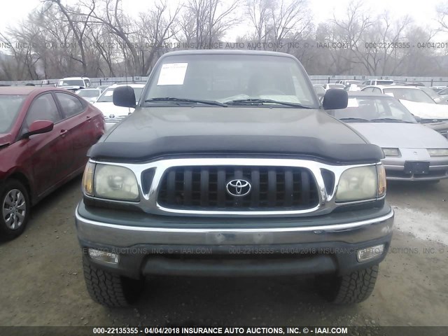 5TESN92N51Z728714 - 2001 TOYOTA TACOMA XTRACAB PRERUNNER 绿色 照片 6