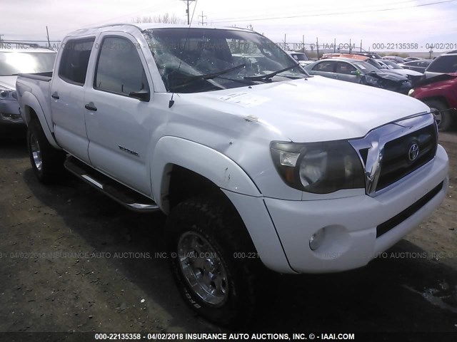 5TEJU62N28Z478856 - 2008 TOYOTA TACOMA DOUBLE CAB PRERUNNER WHITE photo 1