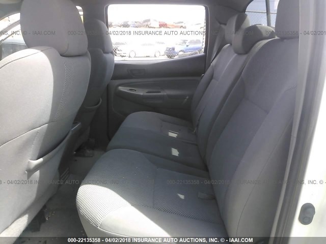 5TEJU62N28Z478856 - 2008 TOYOTA TACOMA DOUBLE CAB PRERUNNER WHITE photo 8