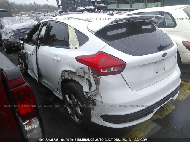 1FADP3L97GL325056 - 2016 FORD FOCUS ST WHITE photo 3