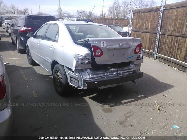 JTDBR32E860085221 - 2006 TOYOTA COROLLA CE/LE SILVER photo 3