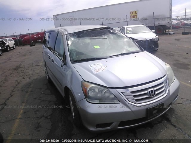 5FNRL3H23AB034197 - 2010 HONDA ODYSSEY LX SILVER photo 6