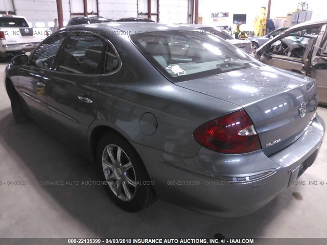 2G4WE537251230261 - 2005 BUICK LACROSSE CXS GRAY photo 3