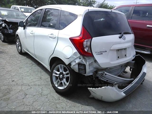 3N1CE2CP5EL430431 - 2014 NISSAN VERSA NOTE S/S PLUS/SV/SL WHITE photo 3