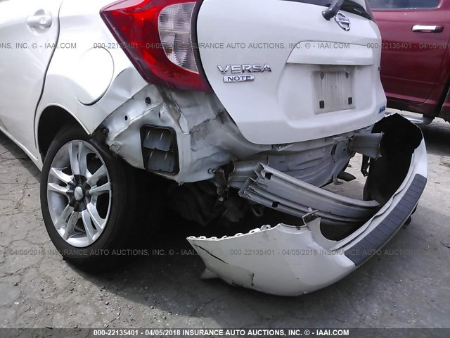 3N1CE2CP5EL430431 - 2014 NISSAN VERSA NOTE S/S PLUS/SV/SL WHITE photo 6