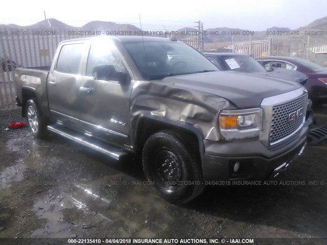 3GTU2WEJ7FG520359 - 2015 GMC SIERRA K1500 DENALI BROWN photo 1