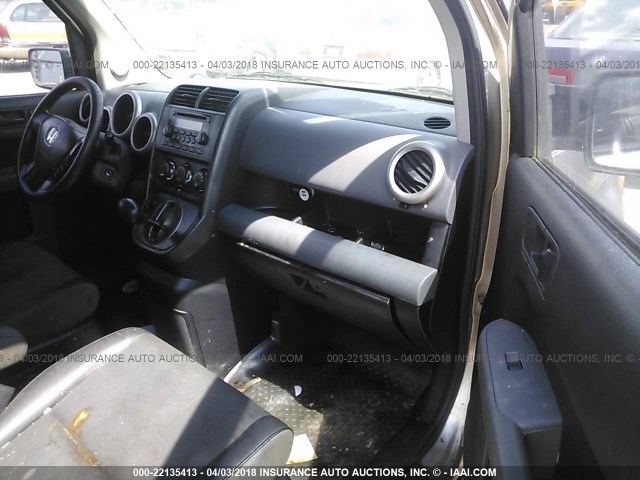 5J6YH18594L016276 - 2004 HONDA ELEMENT EX GRAY photo 5