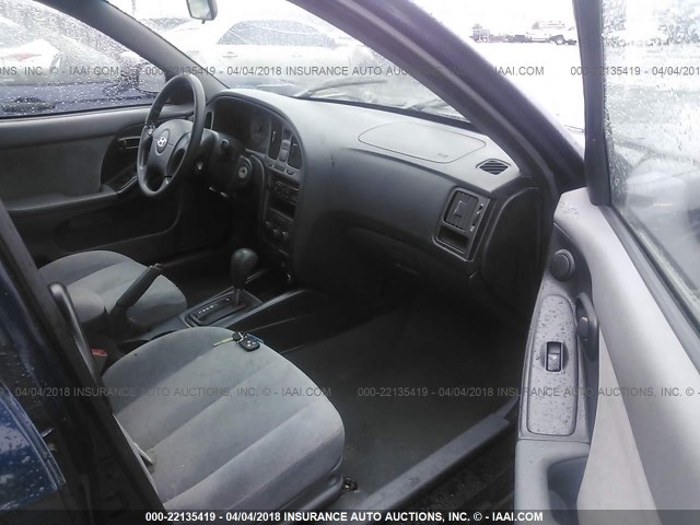 KMHDN46D65U968880 - 2005 HYUNDAI ELANTRA GLS/GT BLUE photo 5