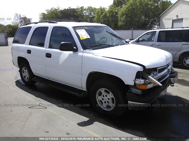 1GNEK13TX6R165304 - 2006 CHEVROLET TAHOE K1500 WHITE photo 1