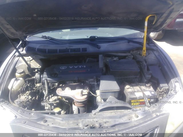 JTNBE46KX73119110 - 2007 TOYOTA CAMRY NEW GENERAT CE/LE/XLE/SE GRAY photo 10