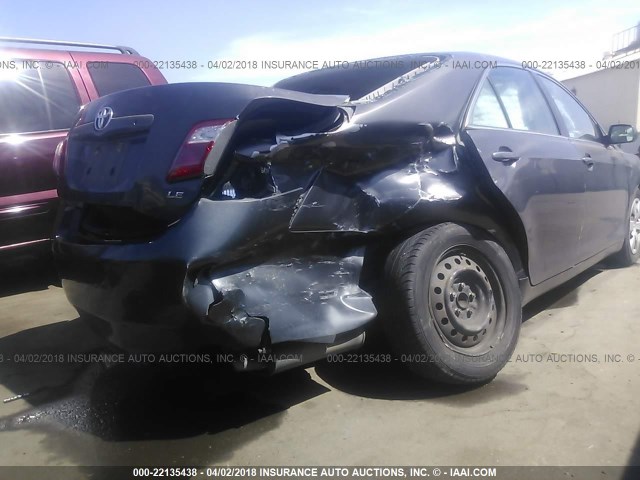 JTNBE46KX73119110 - 2007 TOYOTA CAMRY NEW GENERAT CE/LE/XLE/SE GRAY photo 6