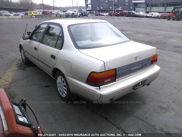 1NXAE09B8SZ341938 - 1995 TOYOTA COROLLA LE/DX თაფლისფერი ფოტო 3