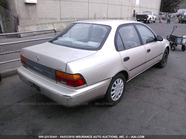 1NXAE09B8SZ341938 - 1995 TOYOTA COROLLA LE/DX თაფლისფერი ფოტო 4