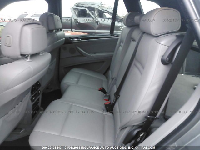 5UXFE835X8LZ36606 - 2008 BMW X5 4.8I GRAY photo 8