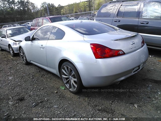 JNKCV64E59M603098 - 2009 INFINITI G37 JOURNEY/SPORT SILVER photo 3