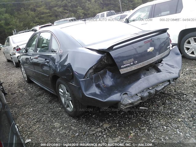 2G1WC57MX91119305 - 2009 CHEVROLET IMPALA 2LT BLACK photo 3