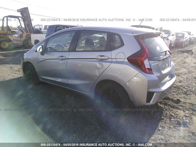 JHMGK5H58HS000722 - 2017 HONDA FIT LX SILVER photo 3