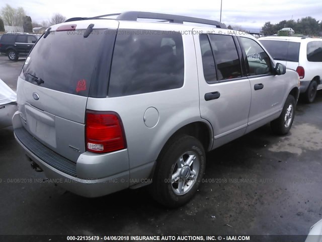 1FMZU73K45UA03772 - 2005 FORD EXPLORER XLT/XLT SPORT/NBX SILVER photo 4