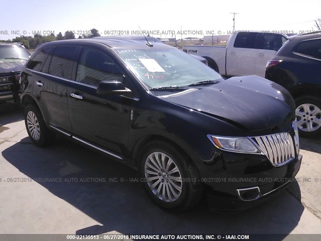 2LMDJ6JK3CBL01642 - 2012 LINCOLN MKX BLACK photo 1