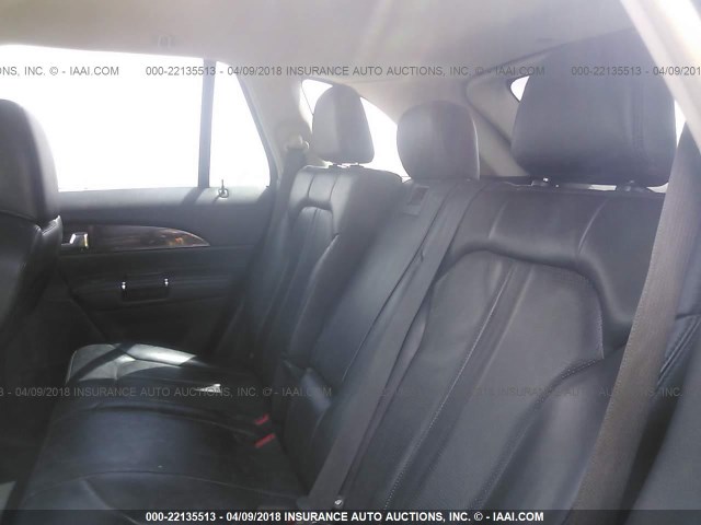 2LMDJ6JK3CBL01642 - 2012 LINCOLN MKX BLACK photo 8