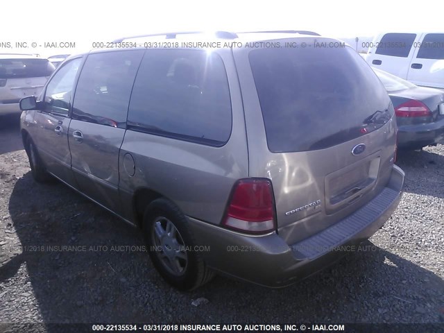 2FMZA52274BA37031 - 2004 FORD FREESTAR SEL TAN photo 3