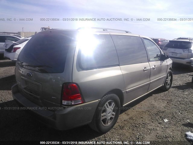 2FMZA52274BA37031 - 2004 FORD FREESTAR SEL TAN photo 4