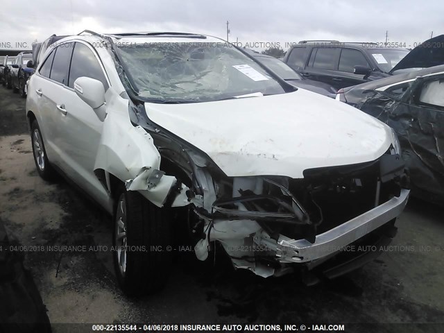 5J8TB3H50JL008531 - 2018 ACURA RDX TECHNOLOGY WHITE photo 1