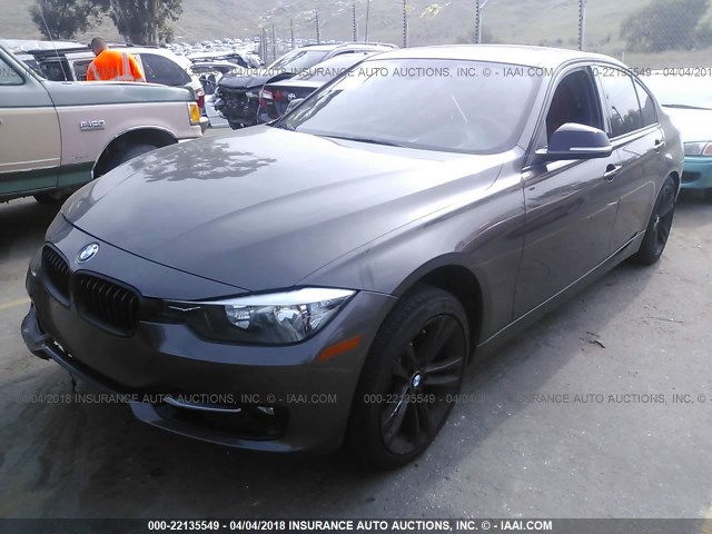 WBA3C1G50DNR48920 - 2013 BMW 328 I SULEV GRAY photo 2