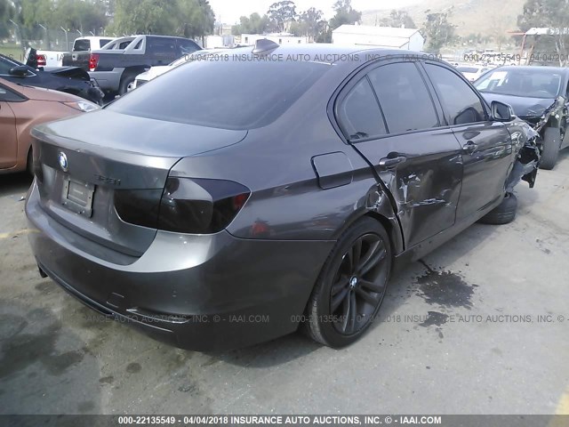 WBA3C1G50DNR48920 - 2013 BMW 328 I SULEV GRAY photo 4