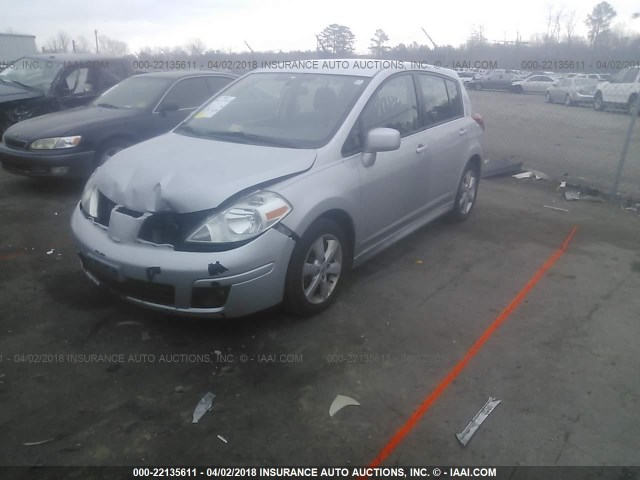 3N1BC1CP1AL399782 - 2010 NISSAN VERSA S/SL SILVER photo 2