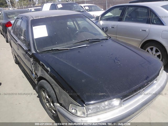 JHMCB7656LC081901 - 1990 HONDA ACCORD LX/EX BLACK photo 1