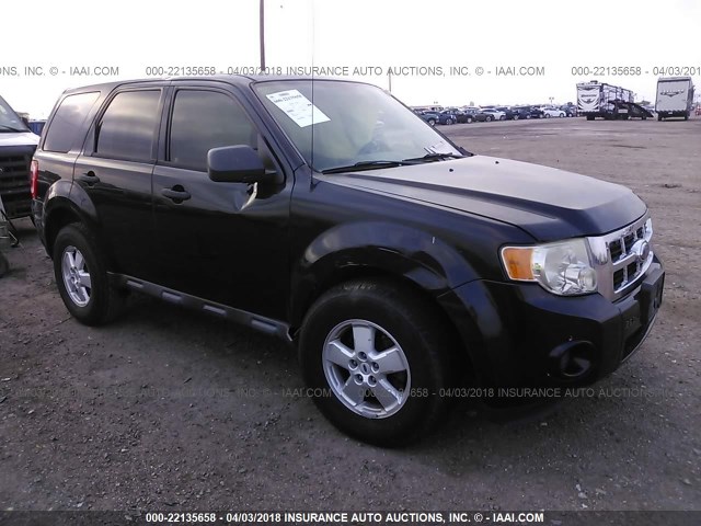 1FMCU027X9KA20250 - 2009 FORD ESCAPE XLS BLACK photo 1