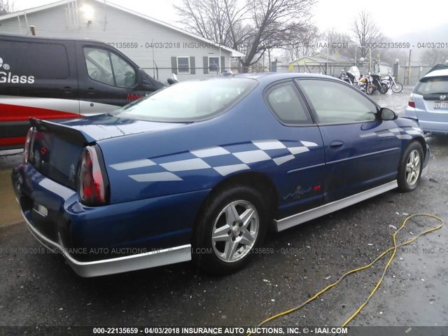2G1WX12K439263427 - 2003 CHEVROLET MONTE CARLO SS ლურჯი ფოტო 4