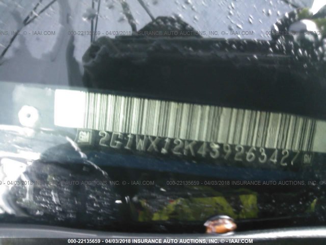 2G1WX12K439263427 - 2003 CHEVROLET MONTE CARLO SS ლურჯი ფოტო 9