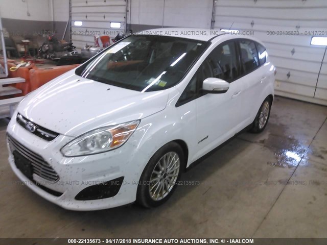 1FADP5AU9DL555969 - 2013 FORD C-MAX SE WHITE photo 2