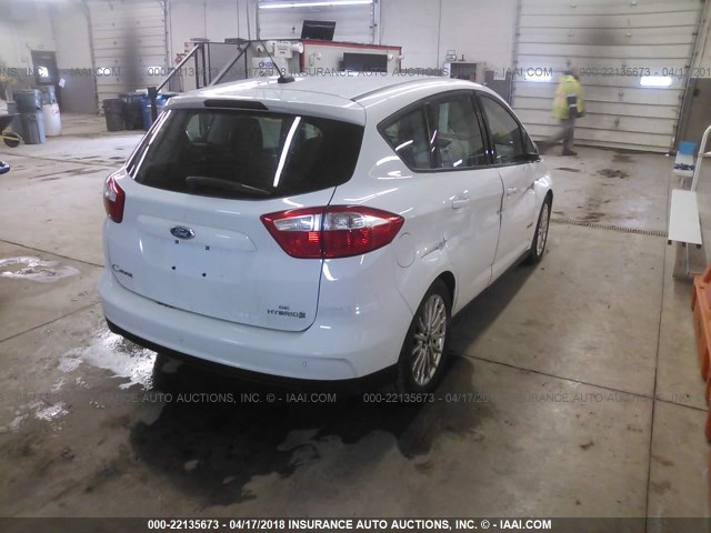 1FADP5AU9DL555969 - 2013 FORD C-MAX SE WHITE photo 4