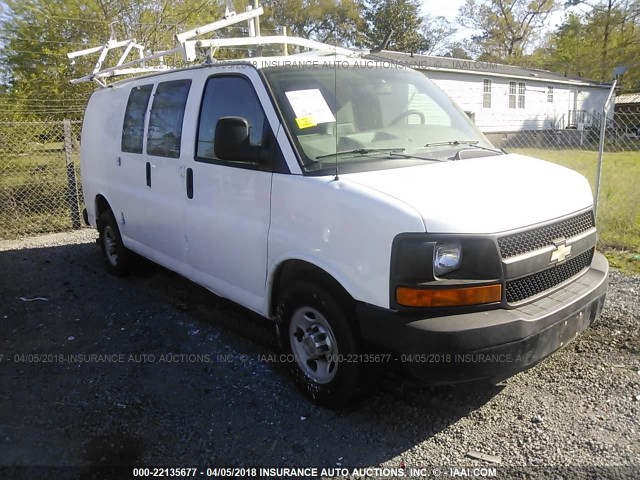 1GCWGFCA6B1190221 - 2011 CHEVROLET EXPRESS G2500  WHITE photo 1