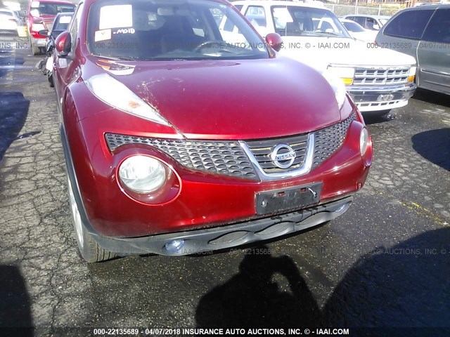 JN8AF5MV6BT008471 - 2011 NISSAN JUKE S/SV/SL RED photo 6