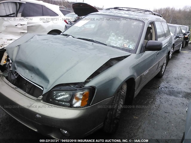 4S3BH675847619352 - 2004 SUBARU LEGACY OUTBACK AWP 绿色 照片 2