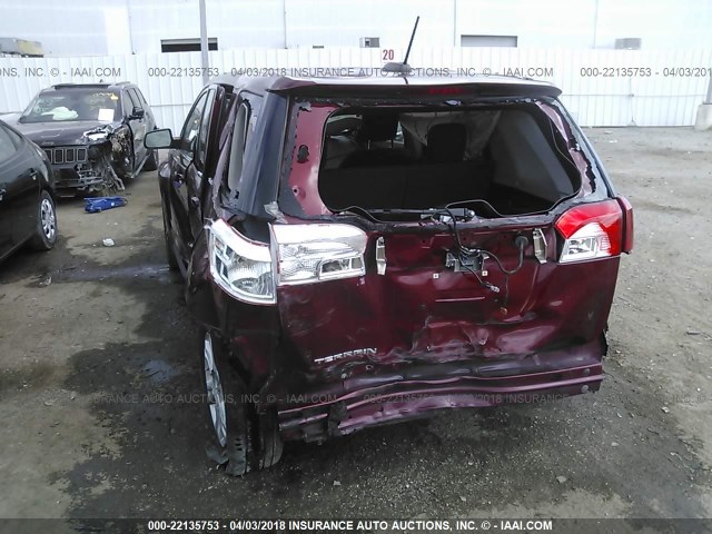 2GKALMEKXH6123700 - 2017 GMC TERRAIN SLE RED photo 6