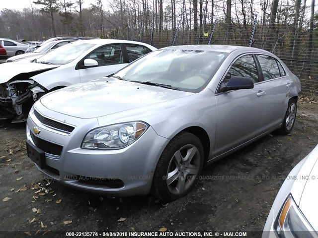 1G1ZA5EU1BF373490 - 2011 CHEVROLET MALIBU LS SILVER photo 2