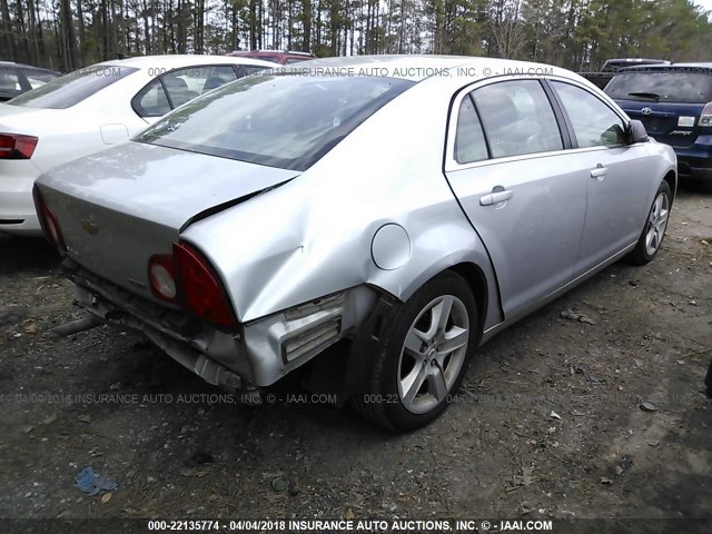 1G1ZA5EU1BF373490 - 2011 CHEVROLET MALIBU LS SILVER photo 4