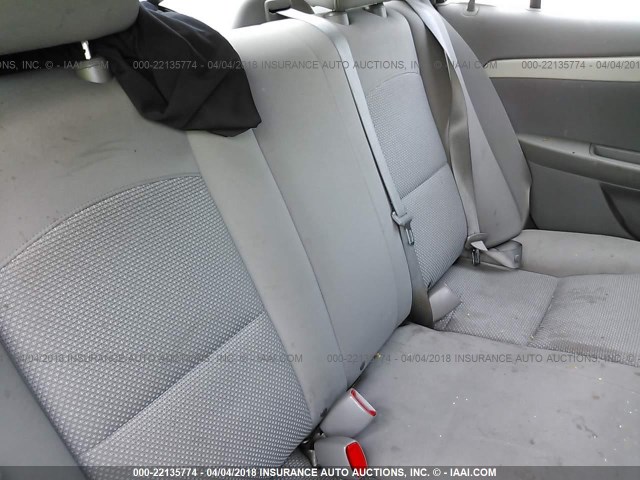 1G1ZA5EU1BF373490 - 2011 CHEVROLET MALIBU LS SILVER photo 8