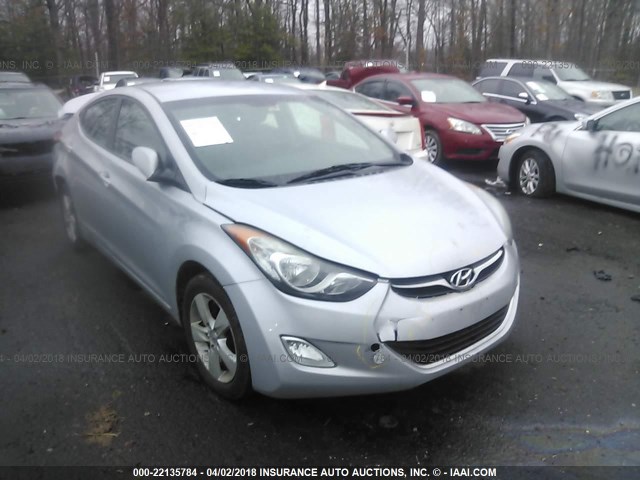 5NPDH4AE3CH065704 - 2012 HYUNDAI ELANTRA GLS/LIMITED SILVER photo 1