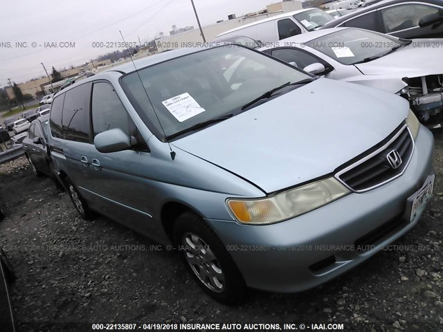 5FNRL18083B104685 - 2003 HONDA ODYSSEY EXL Light Blue photo 1