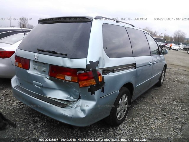 5FNRL18083B104685 - 2003 HONDA ODYSSEY EXL ღია ლურჯი ფოტო 4
