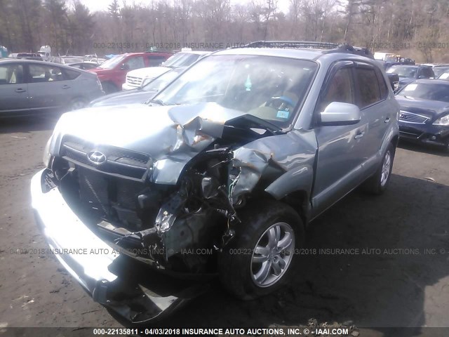KM8JN12DX6U350275 - 2006 HYUNDAI TUCSON GLS/LIMITED 浅蓝色 照片 2