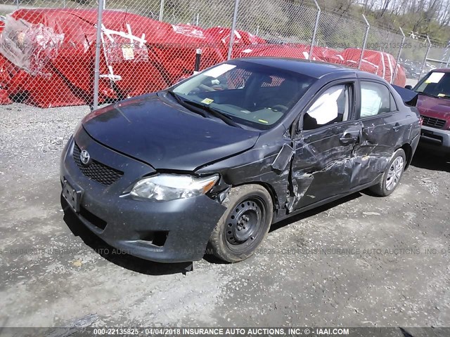 2T1BU4EE6AC288297 - 2010 TOYOTA COROLLA S/LE/XLE GRAY photo 2