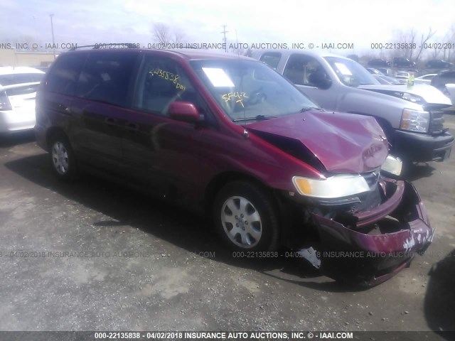 5FNRL18043B004728 - 2003 HONDA ODYSSEY EXL წითელი ფოტო 1