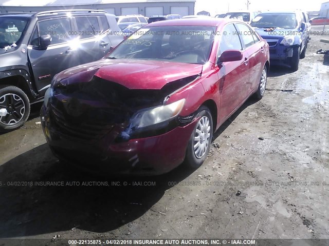 4T1BE46K69U376519 - 2009 TOYOTA CAMRY SE/LE/XLE RED photo 2